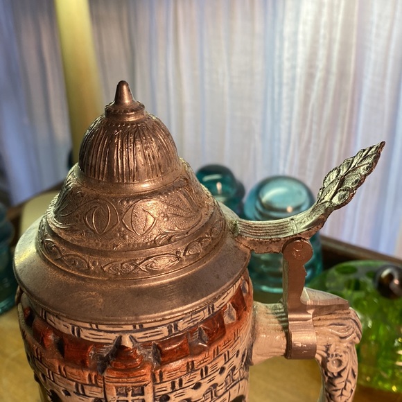 Vintage King Western Germany Beer Stein-w-Petwer Lid! - Picture 5 of 11